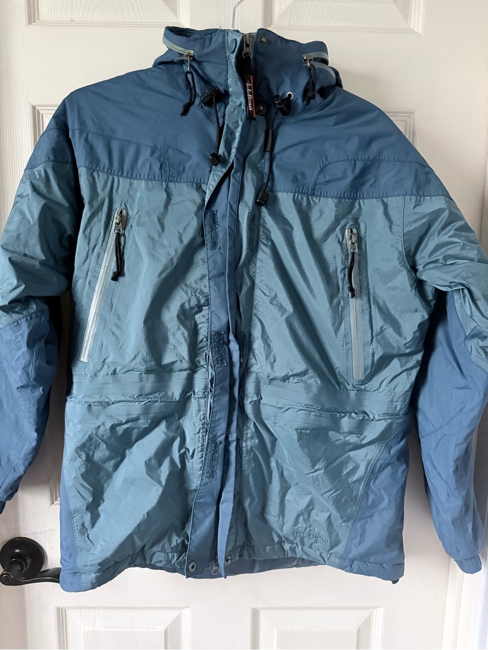 Women’s  Blue Hooded Windbreaker Jacket